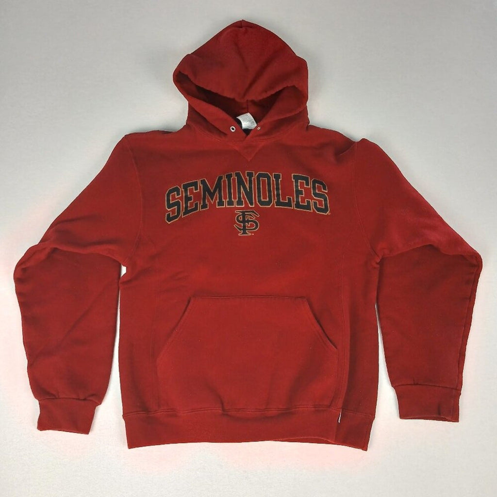 Florida State University Seminoles Russell Red Hoodie Sweatshirt Size Medium