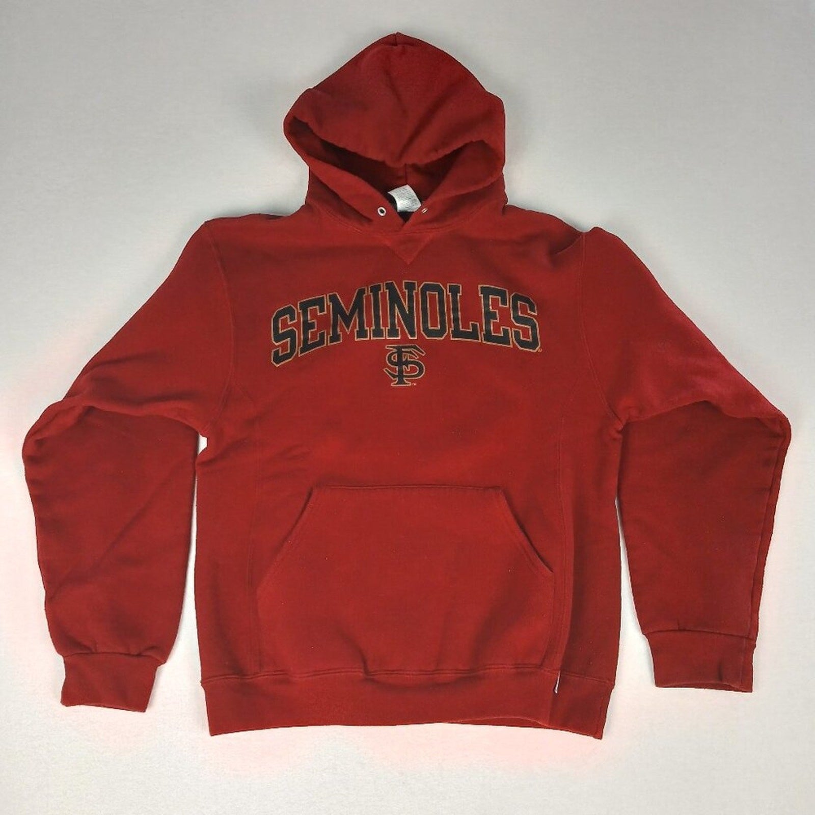 Florida State University Seminoles Russell Red Hoodie Sweatshirt Size Medium
