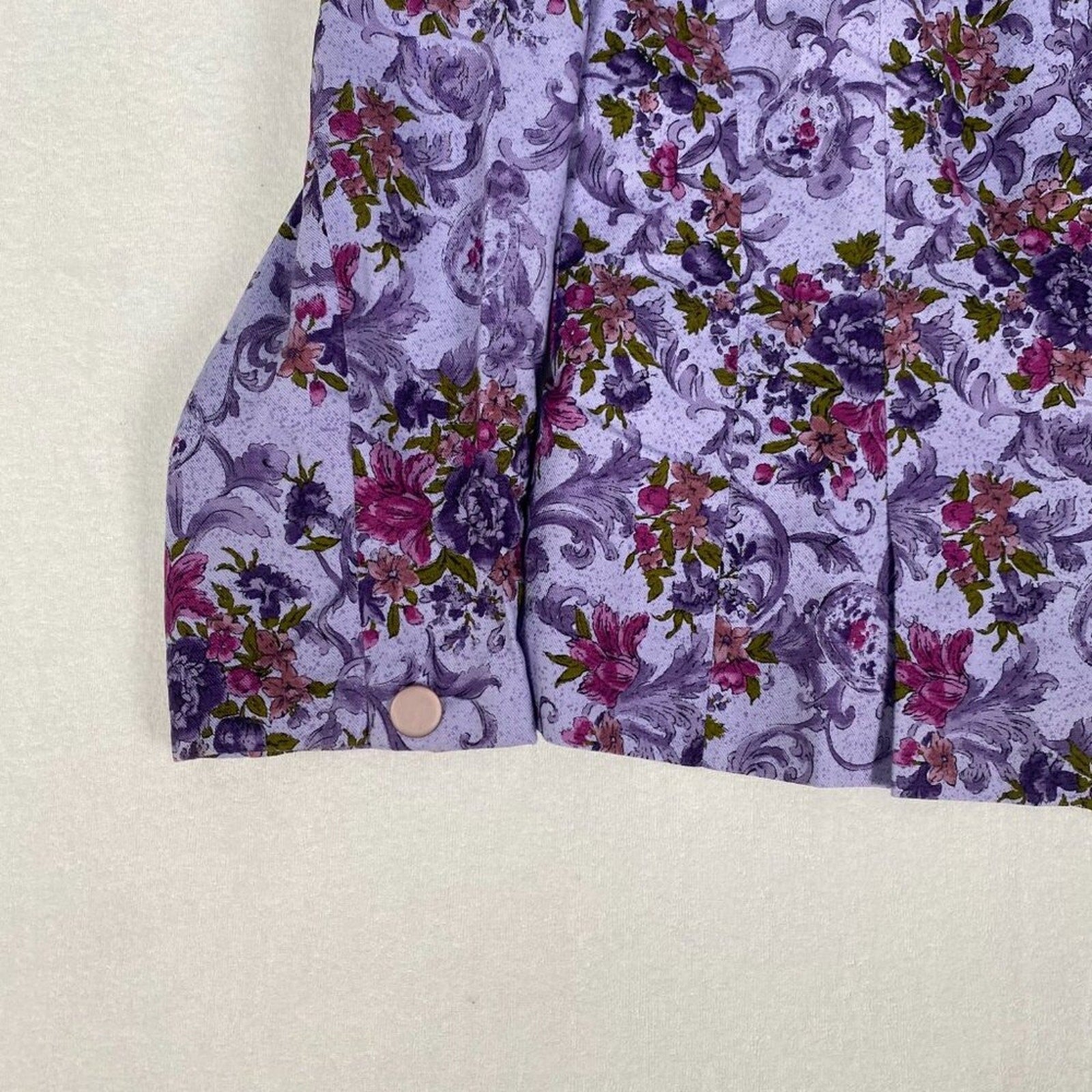 Vintage 80s Pendleton Made in USA Country Sophisticates Purple Ivy Floral Blazer
