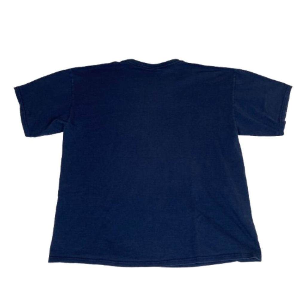 Y2K Newport Rhode Island American Flag Graphic Navy Blue Cotton Tee Size XL