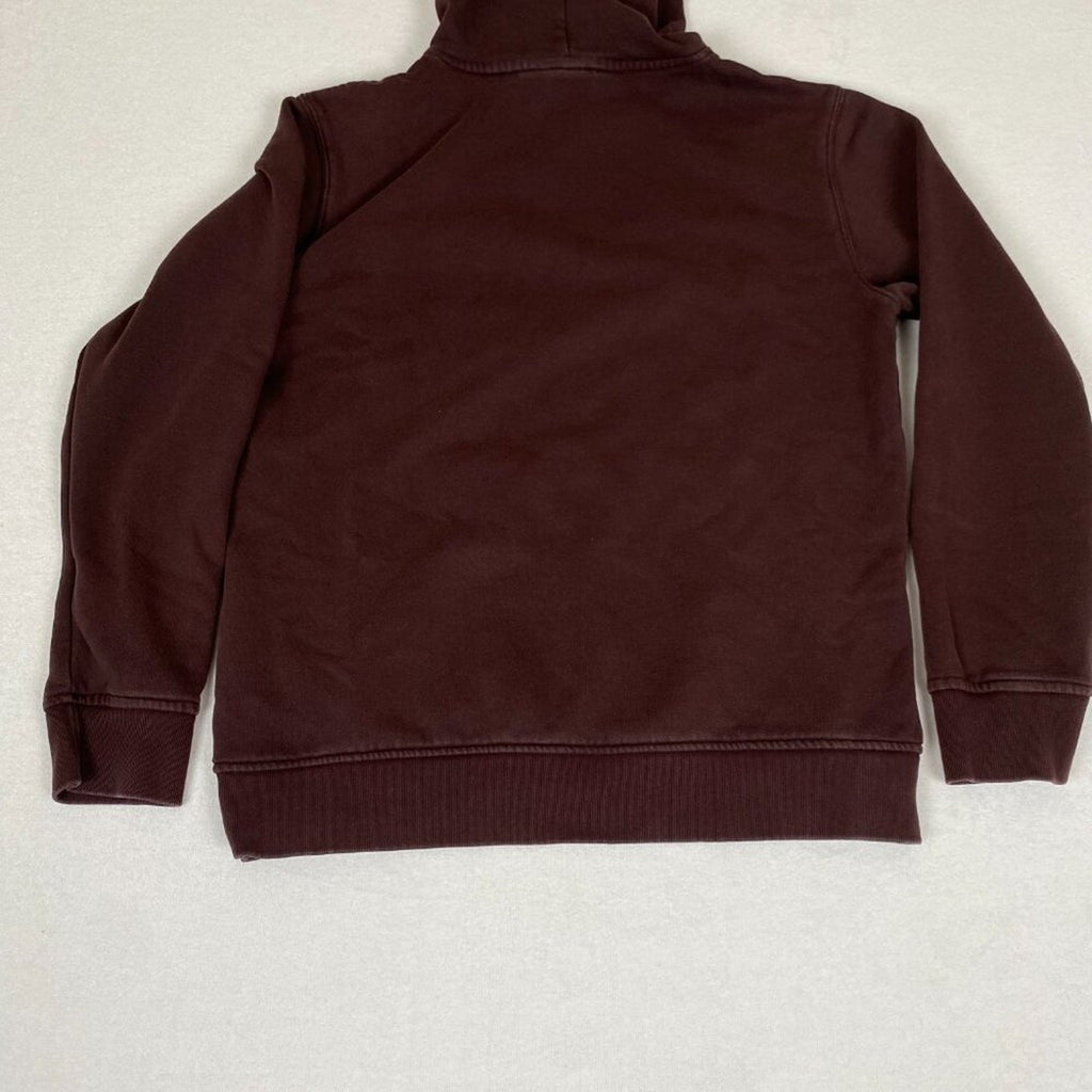 Adidas Spellout Logo Dark Maroon Brown Hoodie Sweatshirt