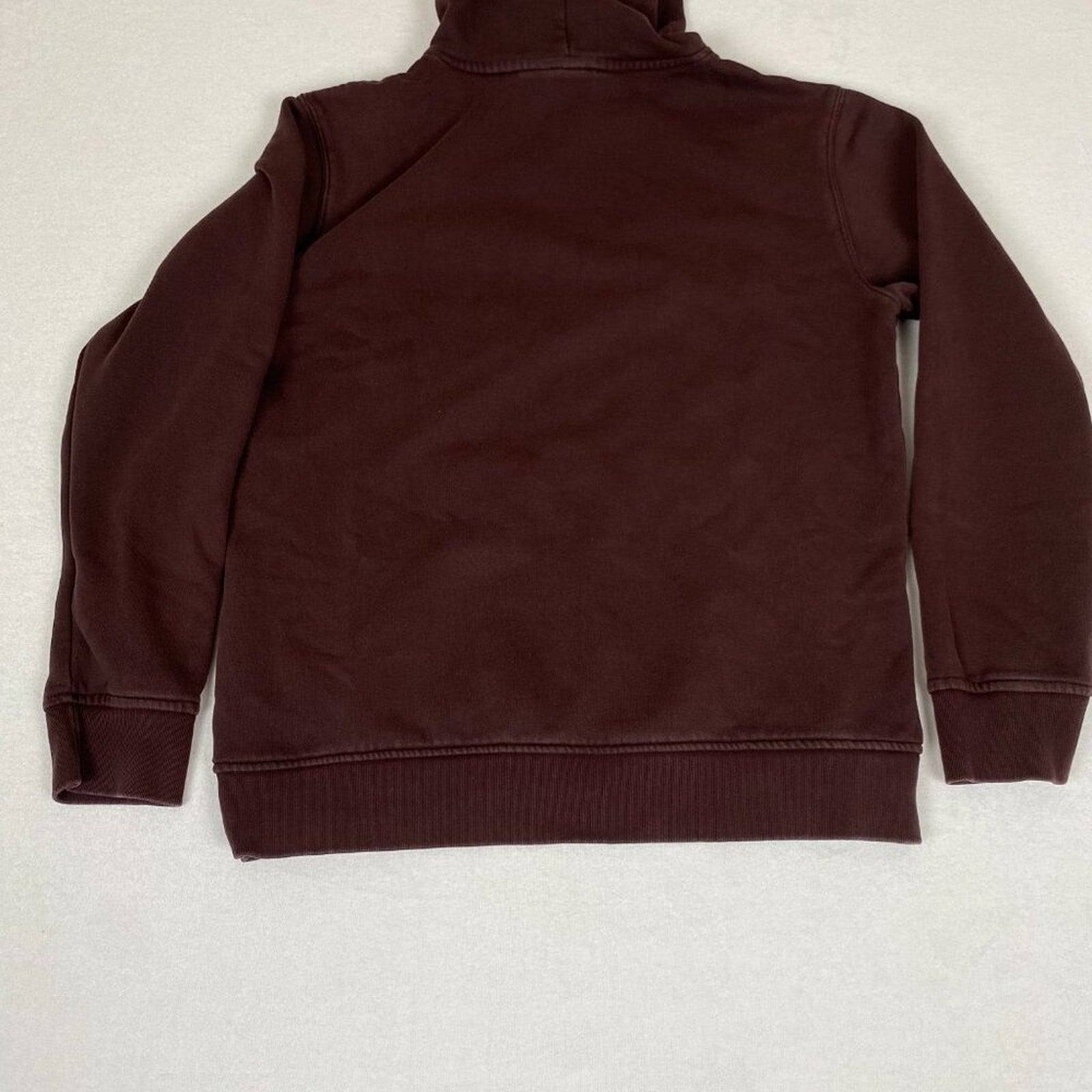 Adidas Spellout Logo Dark Maroon Brown Hoodie Sweatshirt
