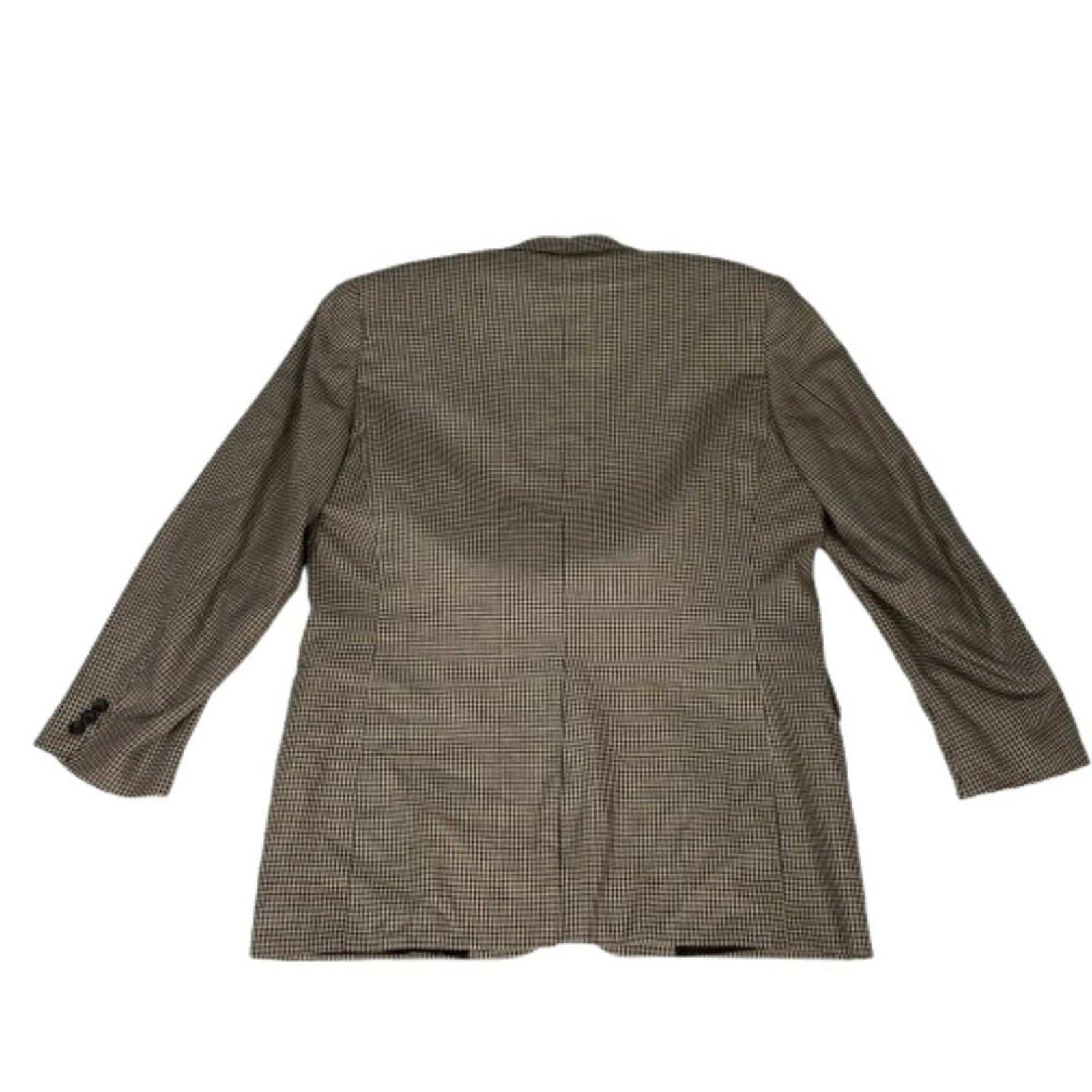 Vintage Made in USA Barneys New York Houndstooth Kilgour French Stanbury Blazer