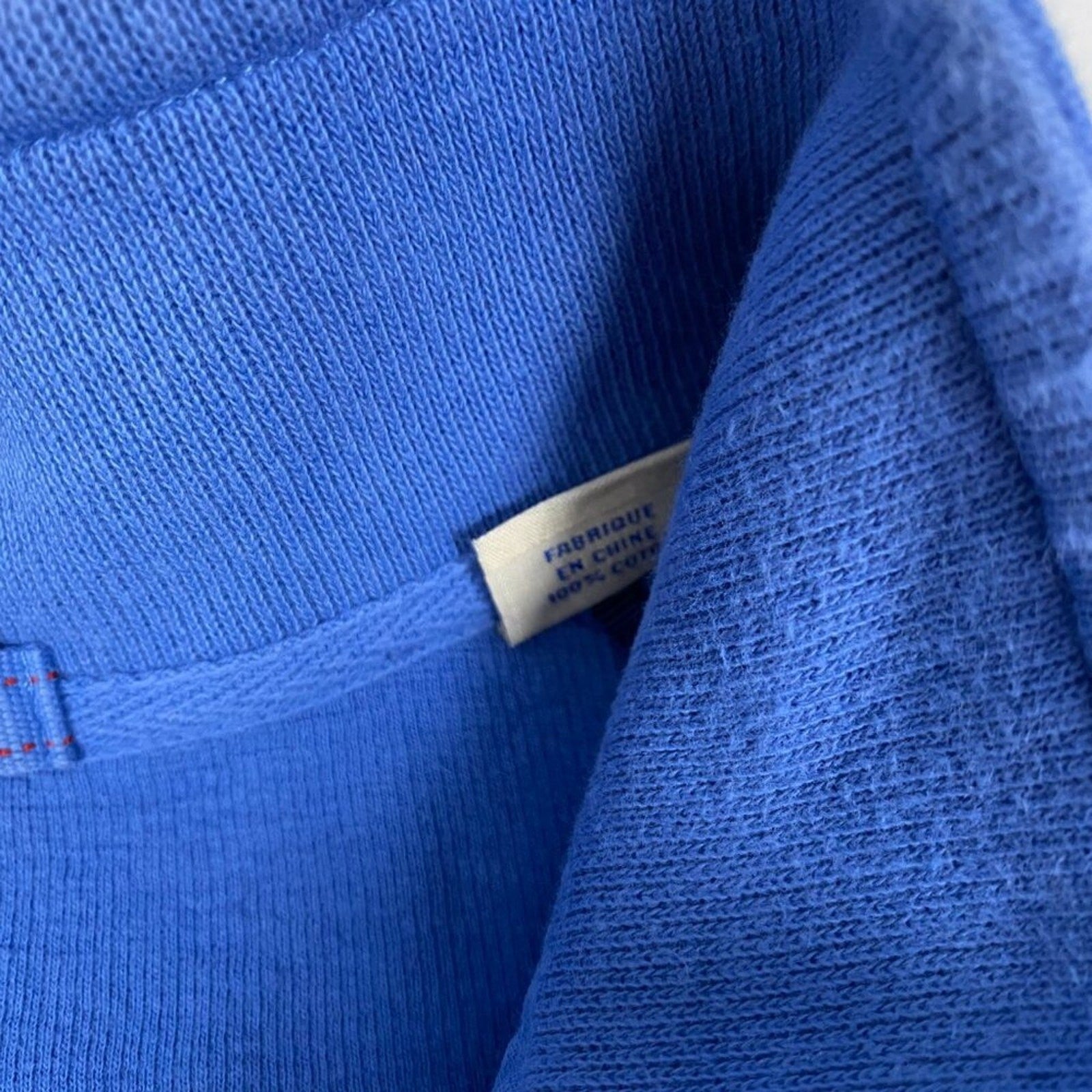 Tommy Bahama Royal Blue Cotton 1/4 Zip Pullover Sweater Size Large
