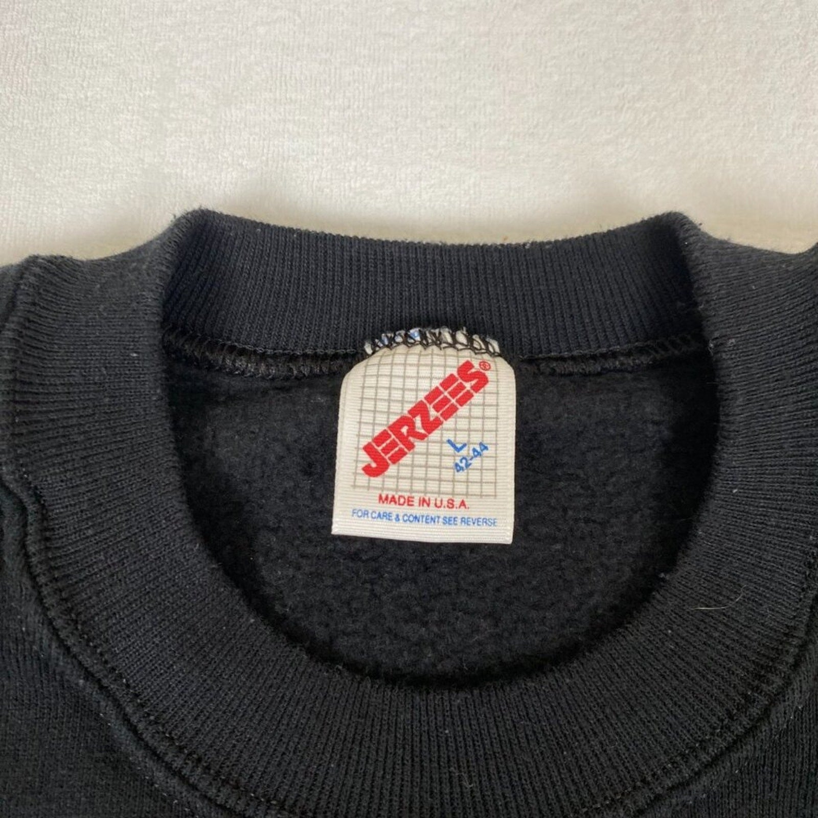 Vintage Made in USA Art Embroidered Quilted Jeweled Heart Paisley Sweatshirt