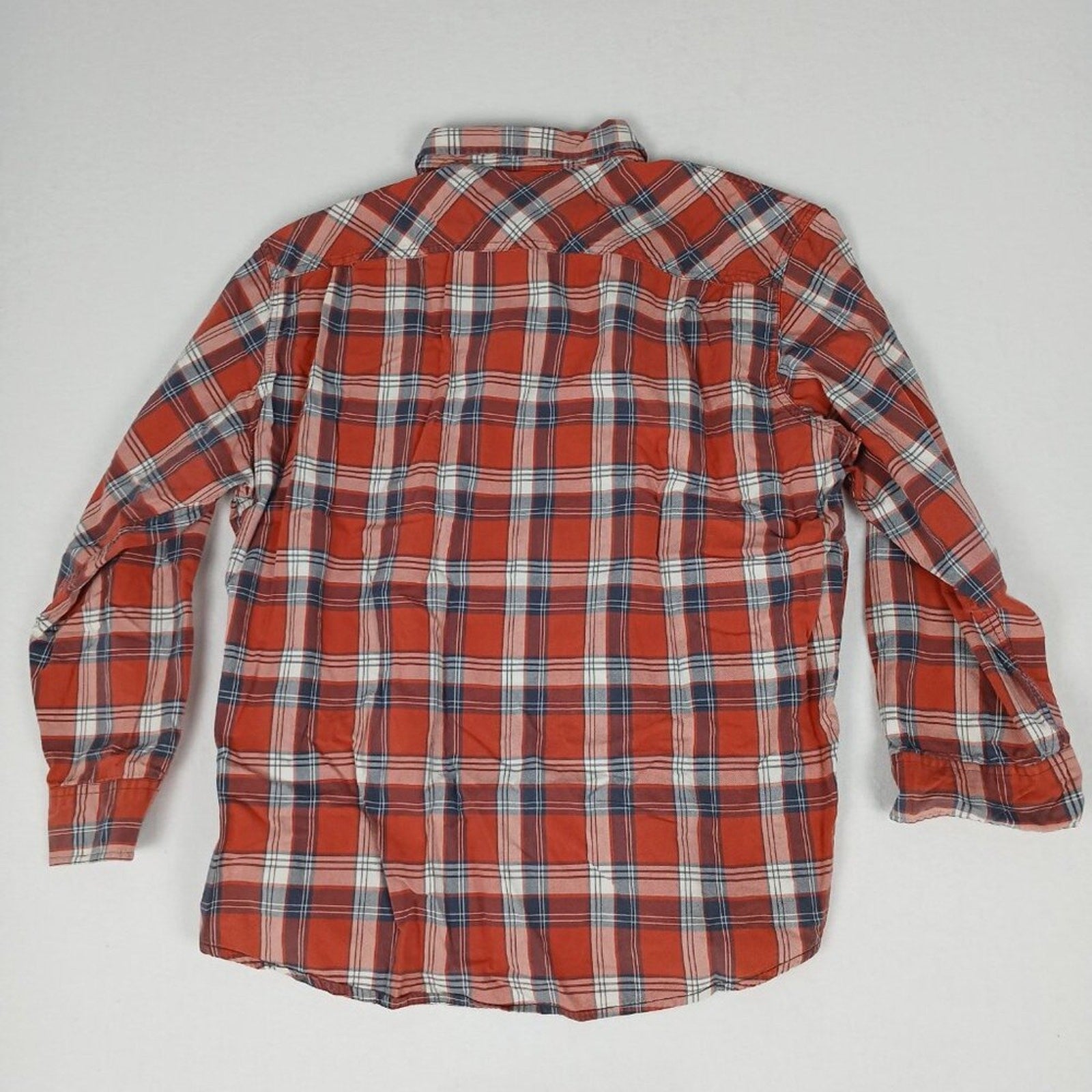 Timberland Checkered Red Plaid Cotton Button Up Long Sleeve Shirt XXL