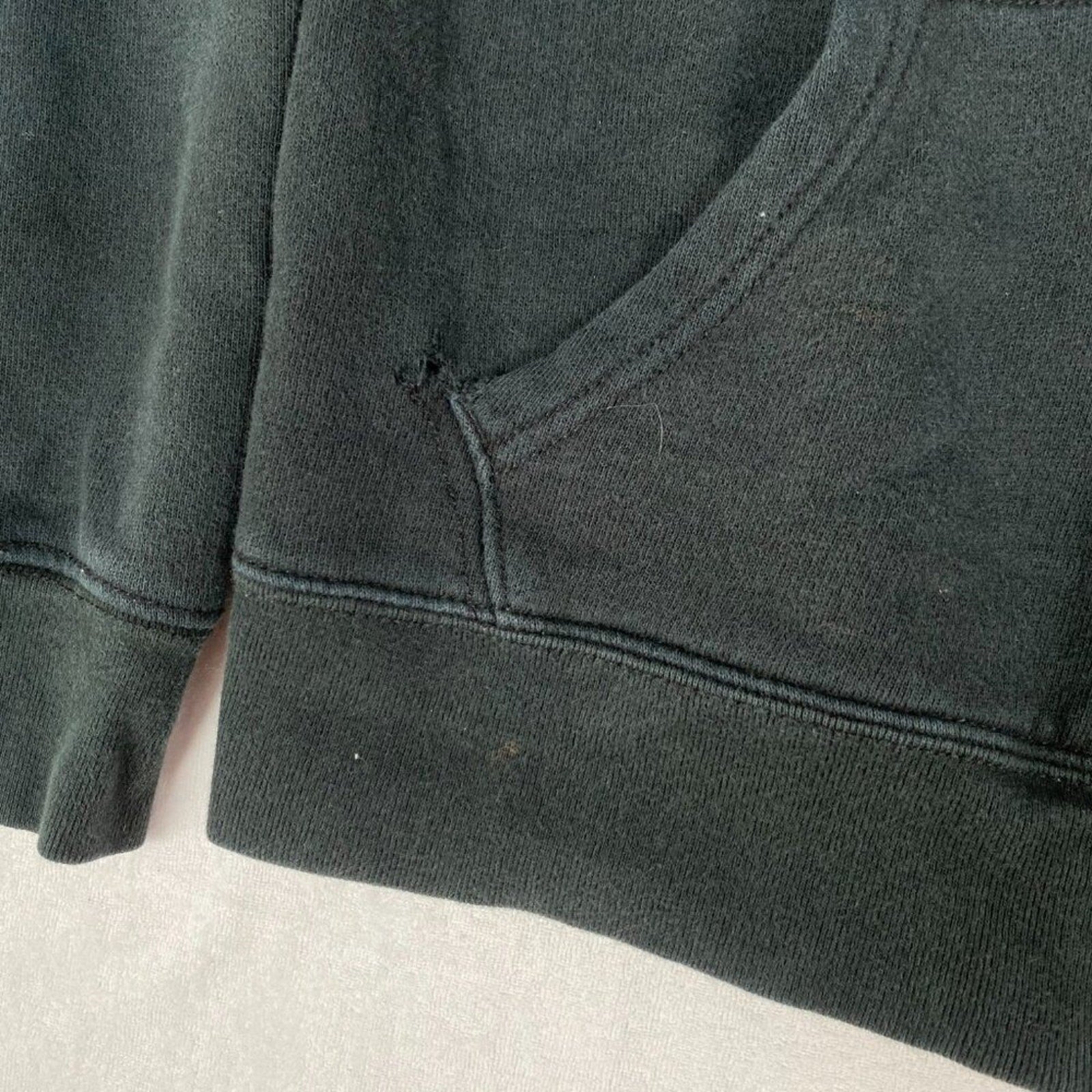 Polo Ralph Lauren Boy's Faded Black Red Polo Graphic Zipper Hoodie Sweatshirt
