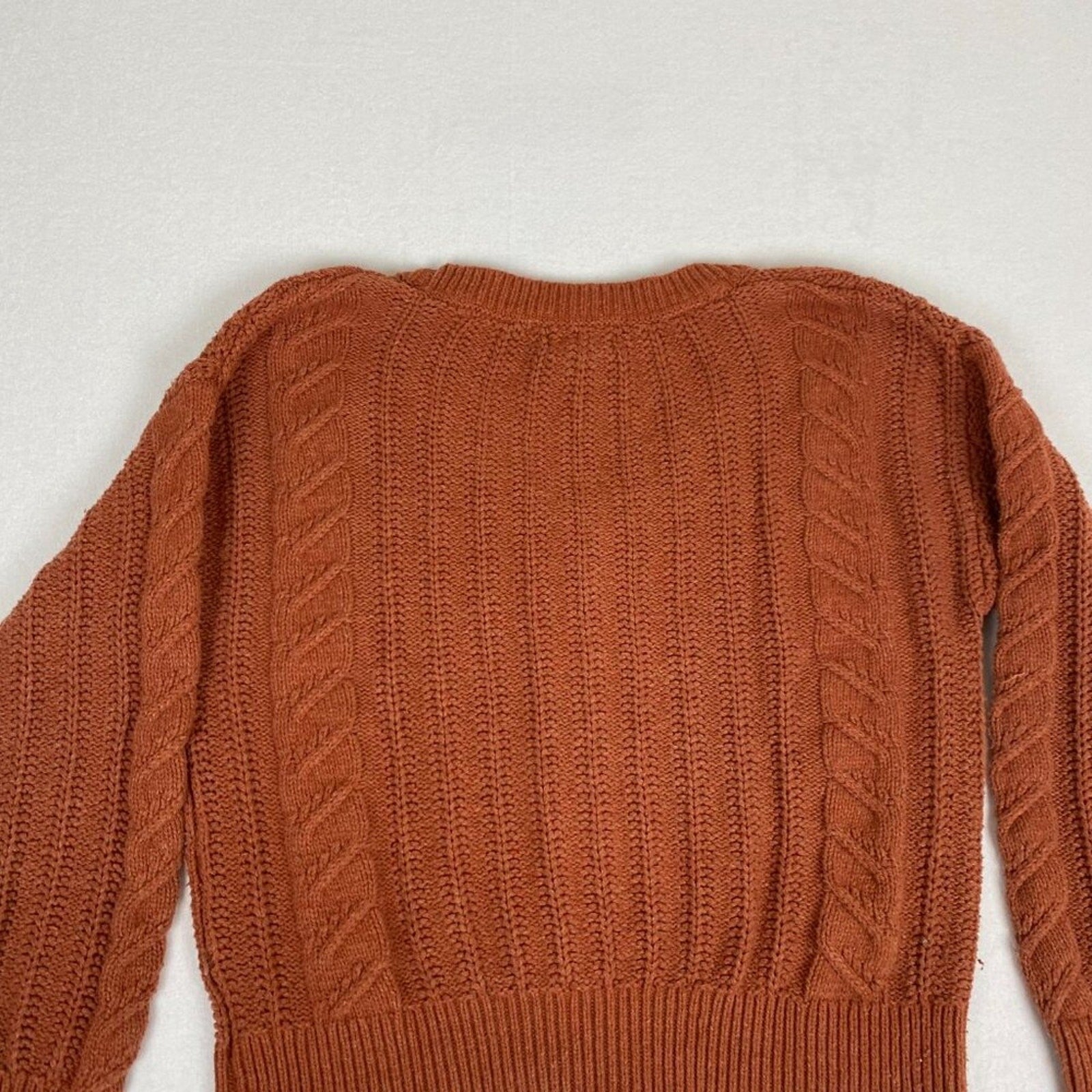 Cupcake and Cashmere Cable Knit Button Women's Cardigan Sweater Medium