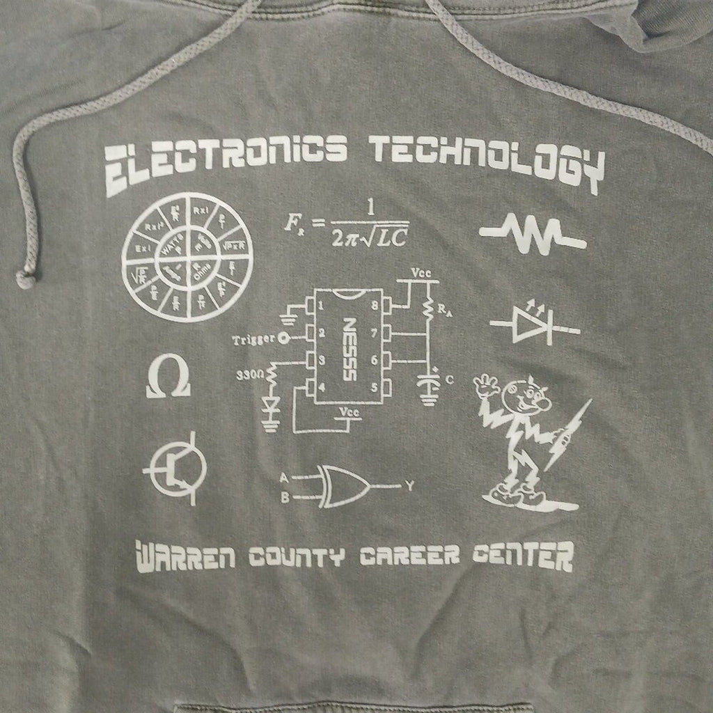 Warren County Electronic Technology Math Formula Circuit Electricity Sweatshirt