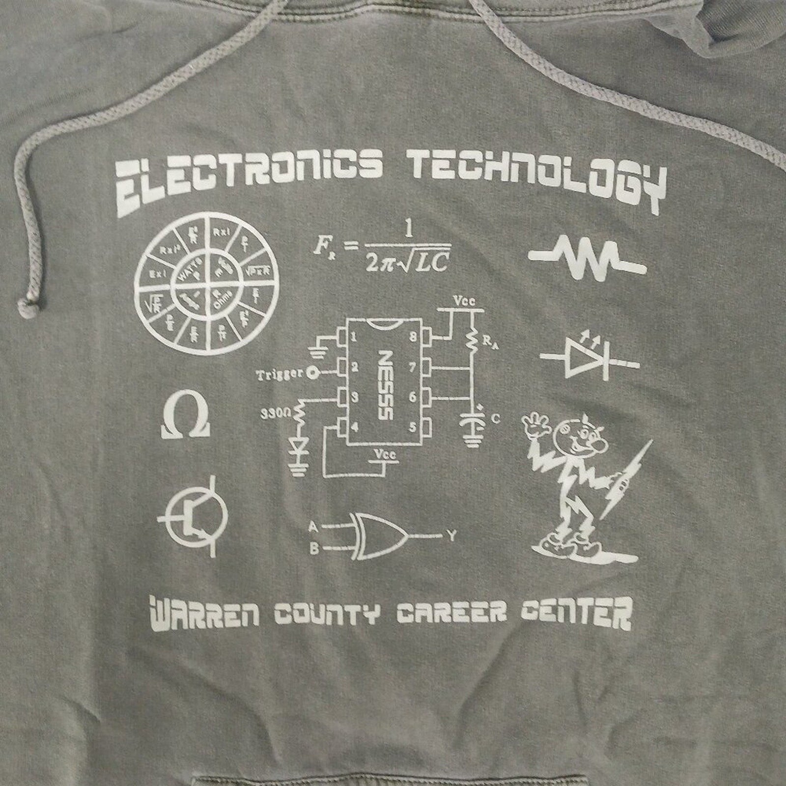 Warren County Electronic Technology Math Formula Circuit Electricity Sweatshirt