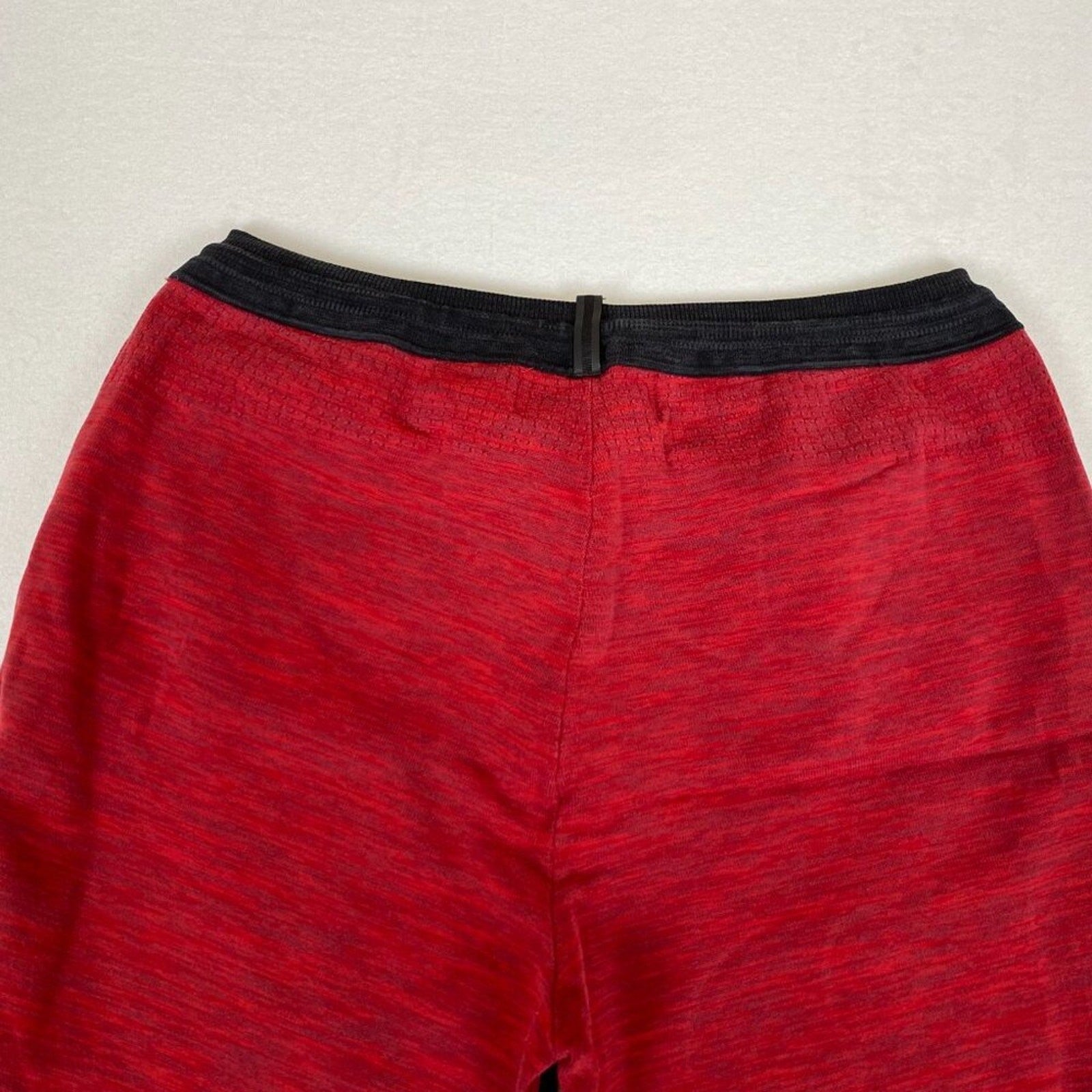 Nike Heather Red Black Basketball Drawstring Athletic Shorts XL