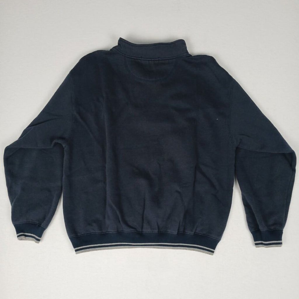 Y2K Celebrity Cruises Sailing Maritime Flags Navy Blue 1/4 Zip Sweatshirt Large.