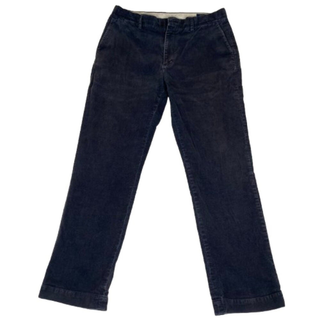 Polo Ralph Lauren Corduroy Stretch Classic Fit Faded Navy Blue Pants 33x29