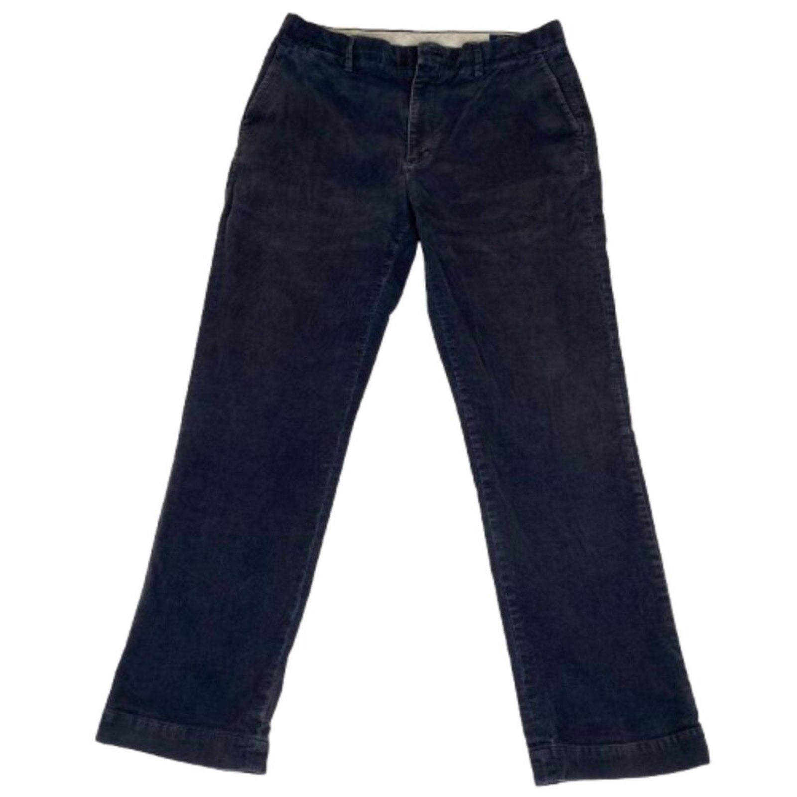Polo Ralph Lauren Corduroy Stretch Classic Fit Faded Navy Blue Pants 33x29
