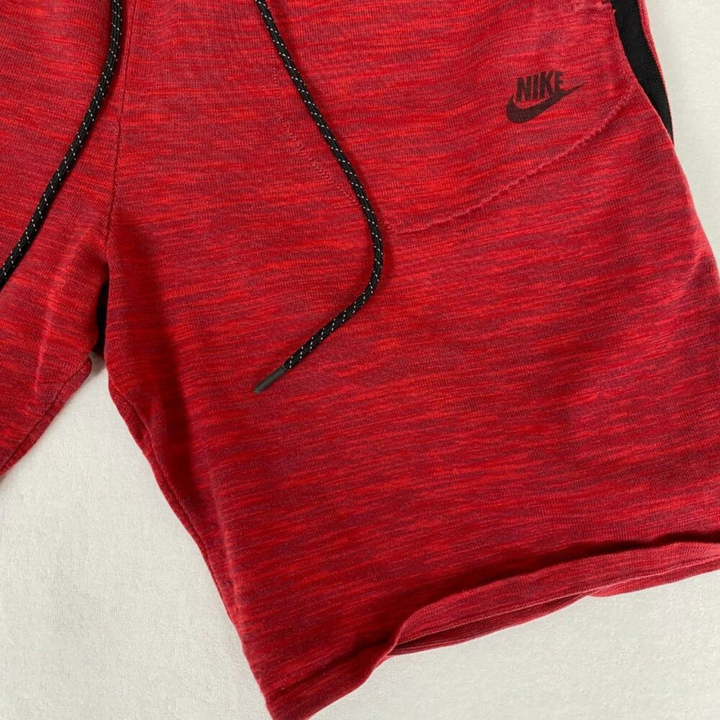 Nike Heather Red Black Basketball Drawstring Athletic Shorts XL