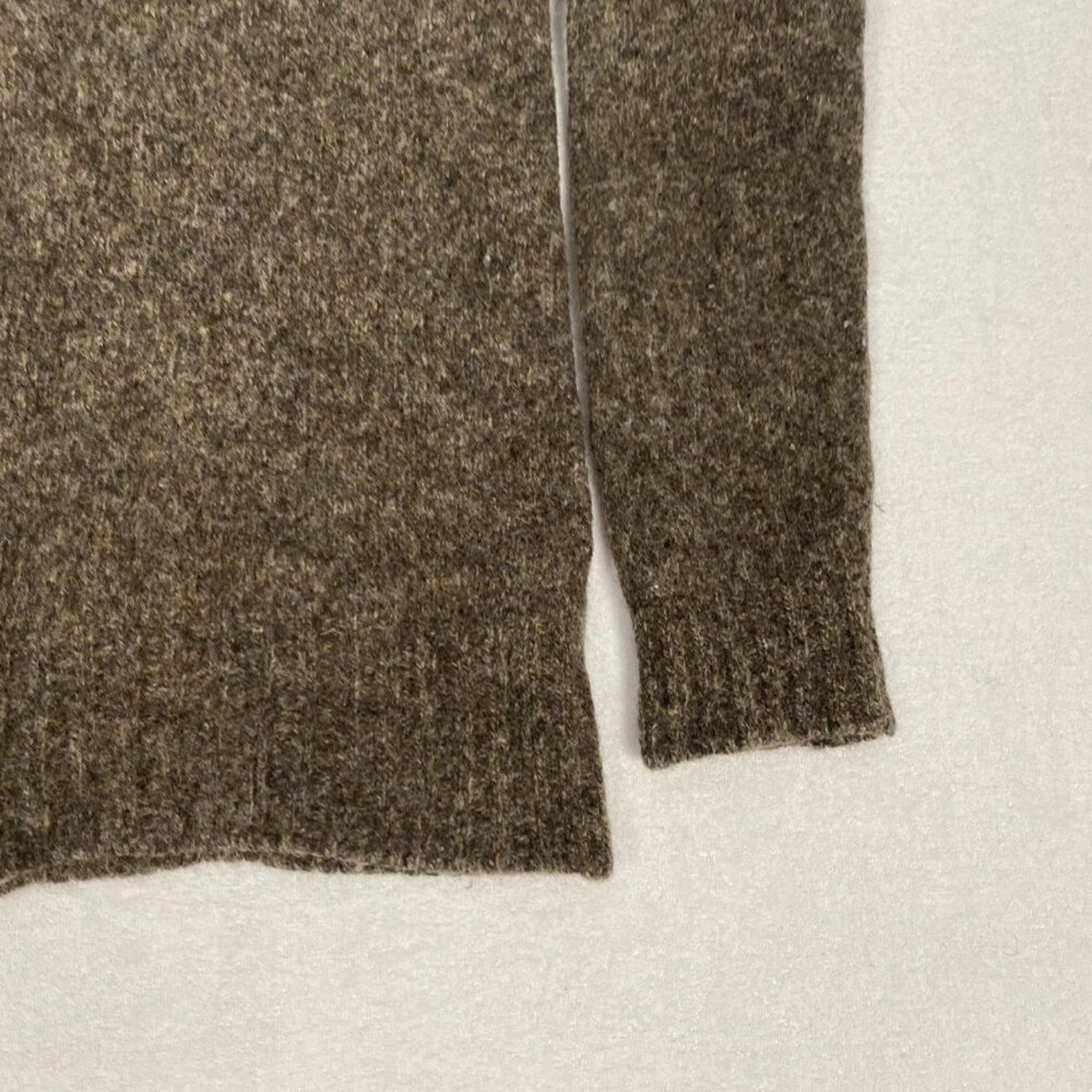 Vintage Made in Scotland John Tulloch Pure Wool Brown Long Knit Sweater