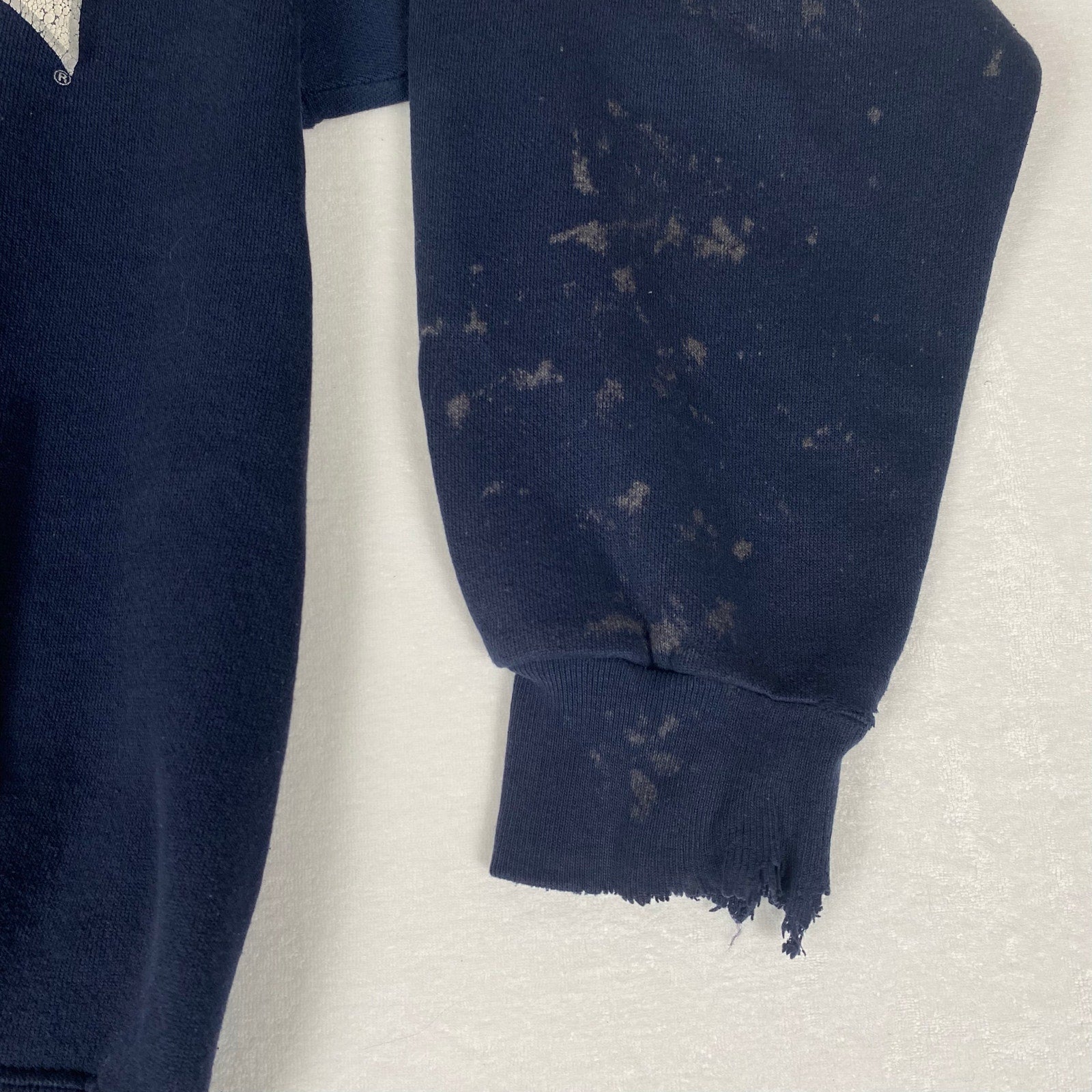 Vintage Penn State Nittany Lions Made in USA Distressed Bleach Stained Hoodie
