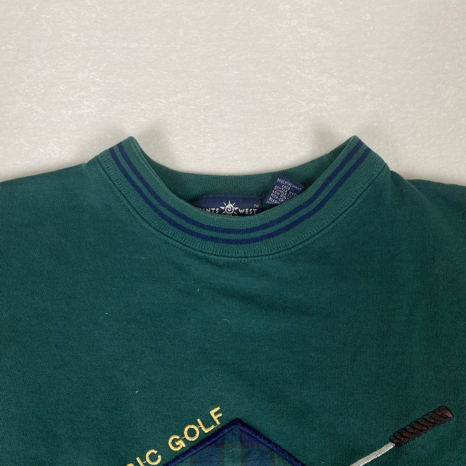 Vintage Classic Golf Put Hole in One Novelty Graphic Green Pullover Sweatshirt