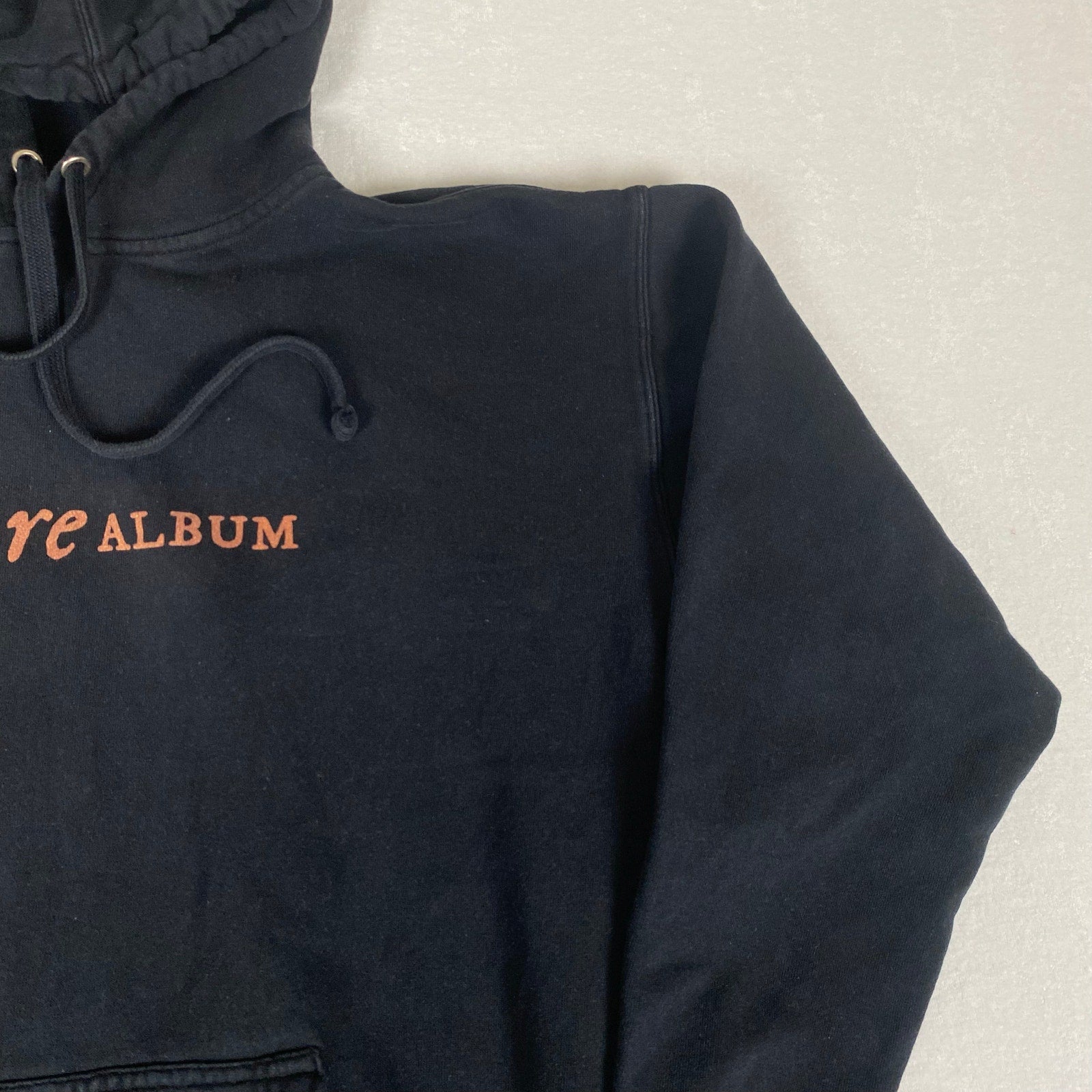 Taylor Swift Folklore Album 2020 Graphic Black Hoodie Sweatshirt Medium