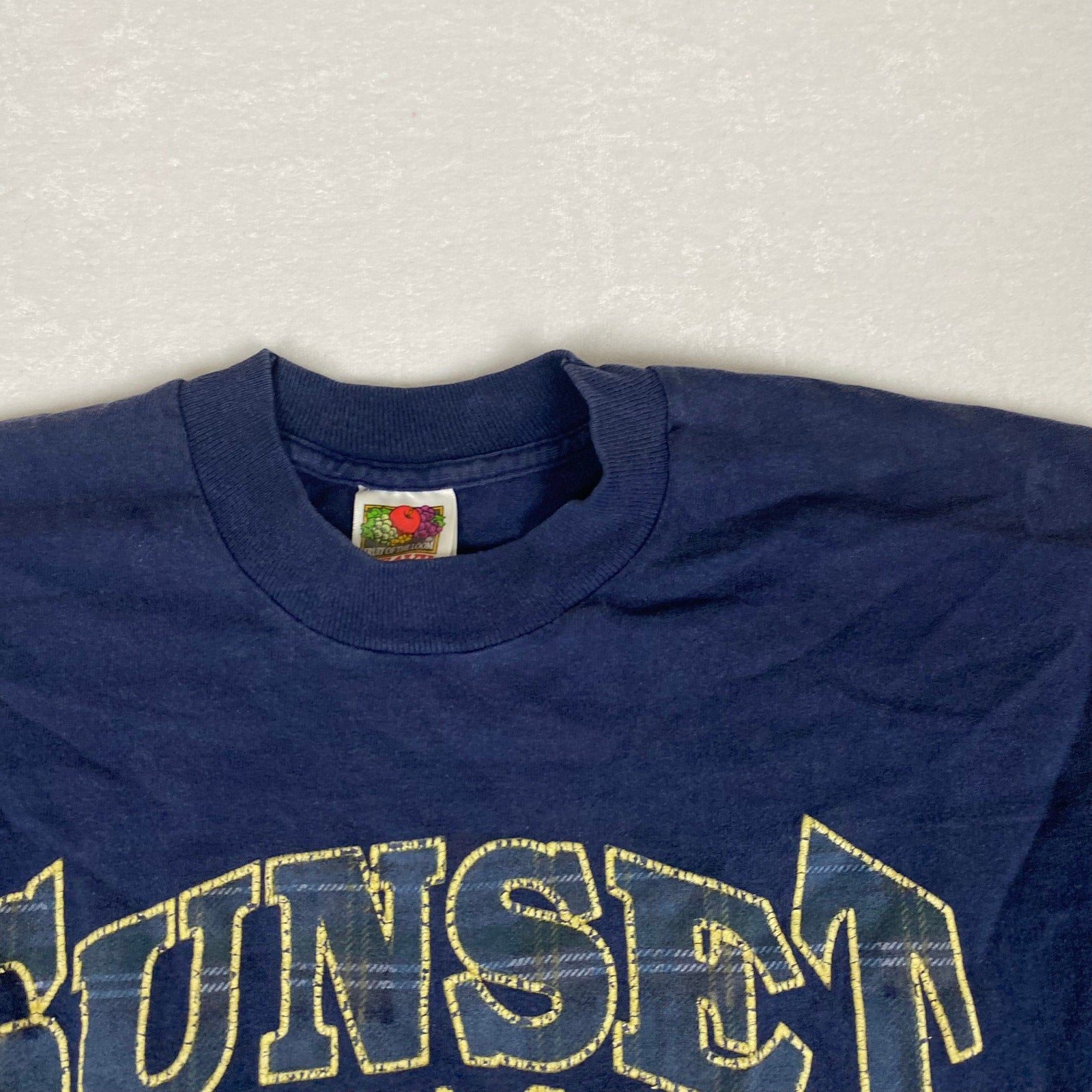 Vintage Single Stitch Sunset Beach North Carolina Navy Blue Cotton Tee